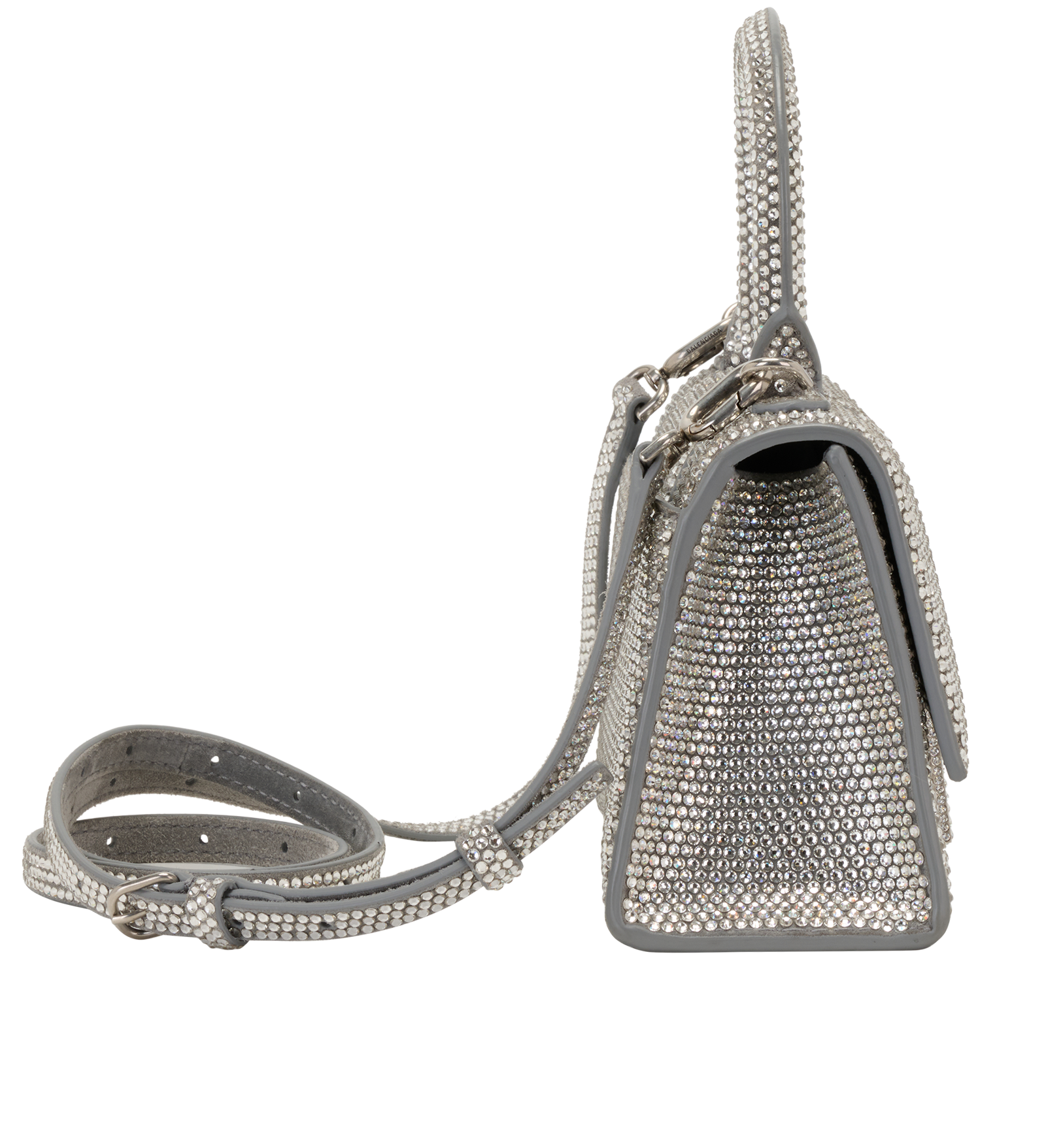 Rhinestones Hourglass XS, &pound;2,200, Handbags, Silver, Leather, Side view